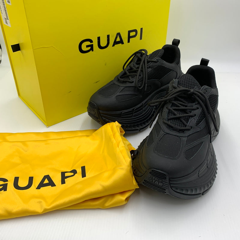 【中古品】【メンズ】 GUAPI グアピ ALL BLACK TRACK STAR 784-6192243 オールブラック トラックスター スニーカー 靴 シューズ 163-260630-yo-02-tei サイズ：42 カラー：ブラック 万代Net店