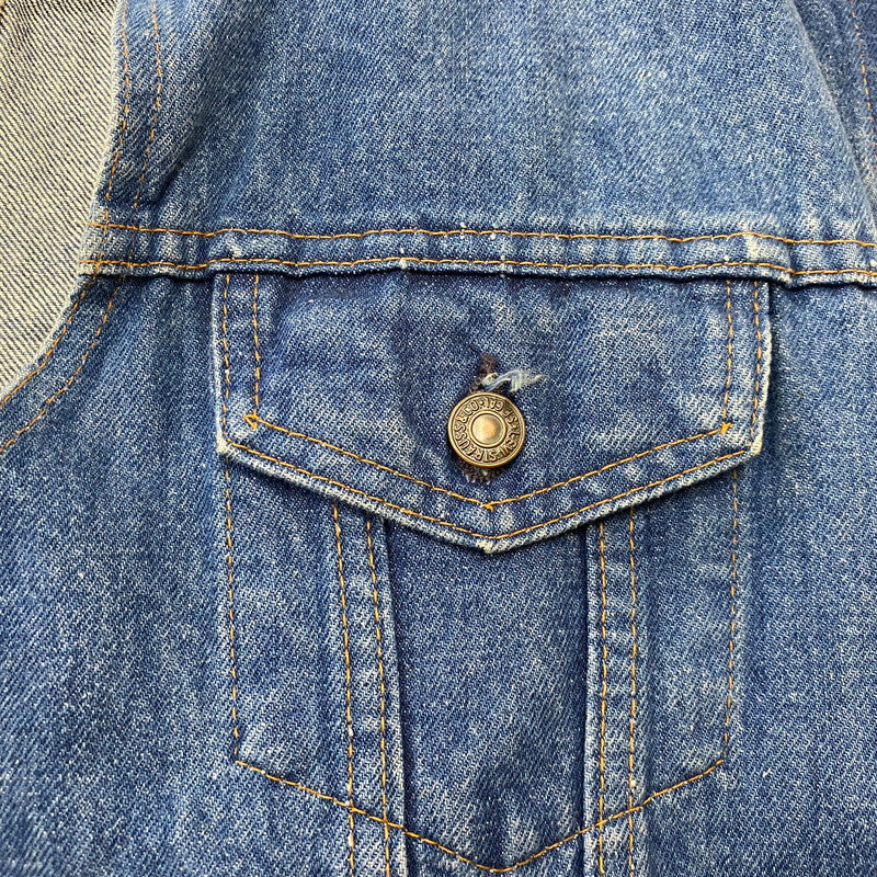 【現状渡し品】【メンズ】 Levi's リーバイス DENIM VEST MADE IN FRANCE 70503-0217 デニム ベスト アウター フランス製 ボタン裏刻印276 145-260629-ss-06-tei サイズ：48 カラー：インディゴ 万代Net店