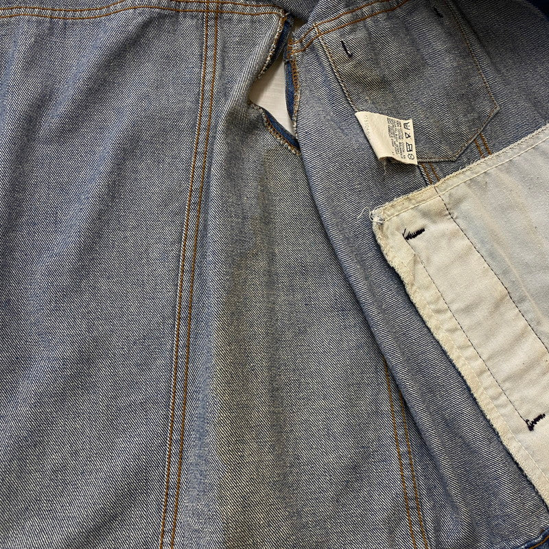 【現状渡し品】【メンズ】 Levi's リーバイス DENIM VEST MADE IN FRANCE 70503-0217 デニム ベスト アウター フランス製 ボタン裏刻印276 145-260629-ss-06-tei サイズ：48 カラー：インディゴ 万代Net店