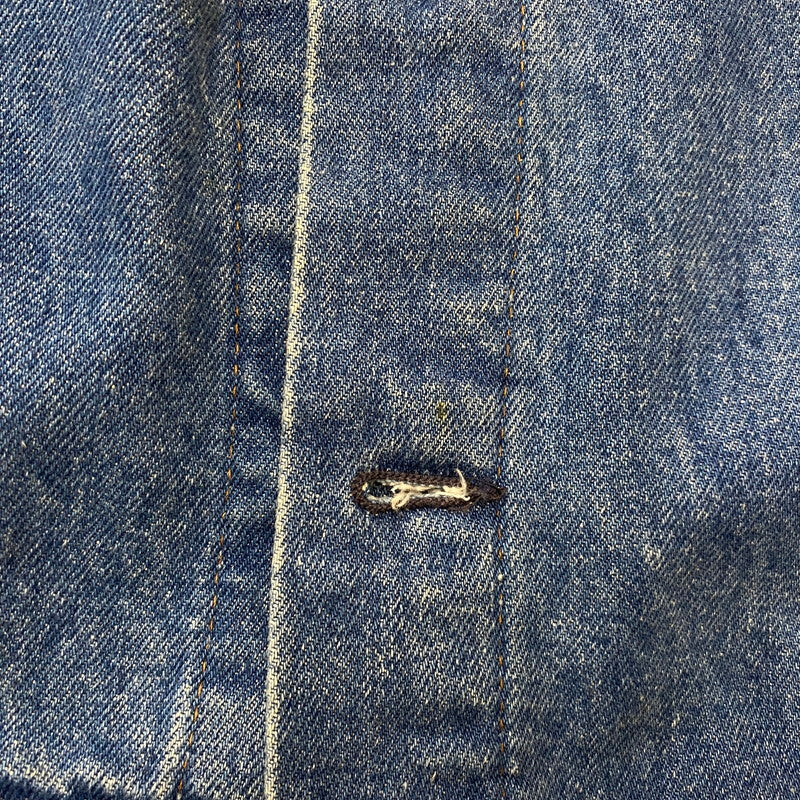 【現状渡し品】【メンズ】 Levi's リーバイス DENIM VEST MADE IN FRANCE 70503-0217 デニム ベスト アウター フランス製 ボタン裏刻印276 145-260629-ss-06-tei サイズ：48 カラー：インディゴ 万代Net店