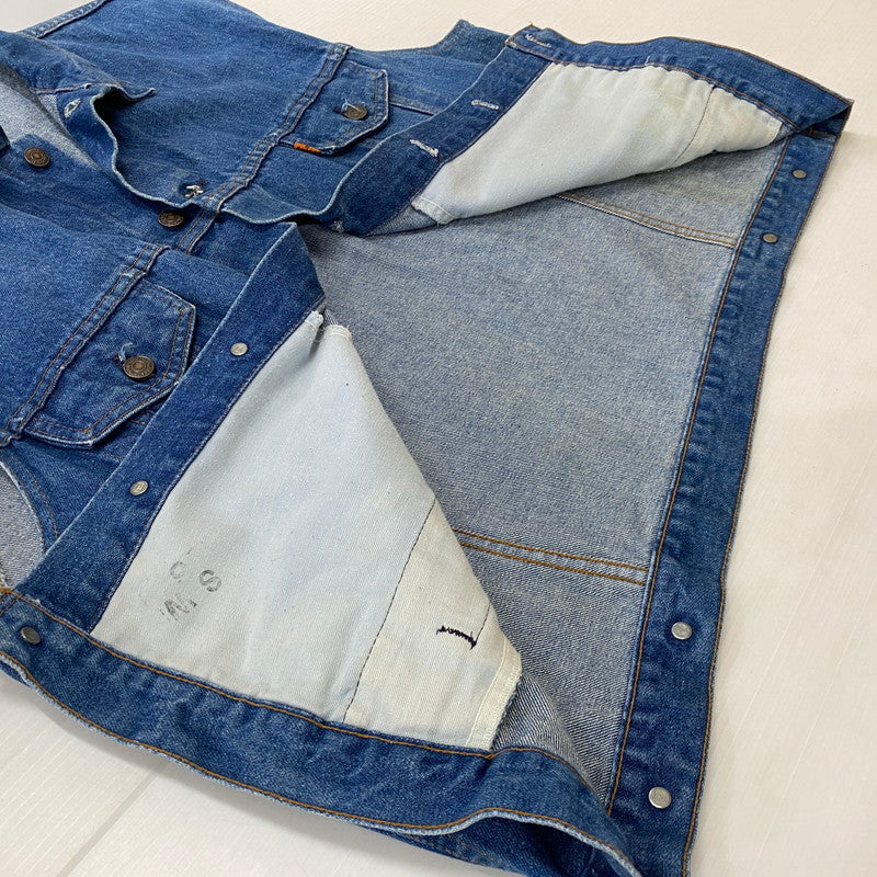 【現状渡し品】【メンズ】 Levi's リーバイス DENIM VEST MADE IN FRANCE 70503-0217 デニム ベスト アウター フランス製 ボタン裏刻印276 145-260629-ss-06-tei サイズ：48 カラー：インディゴ 万代Net店