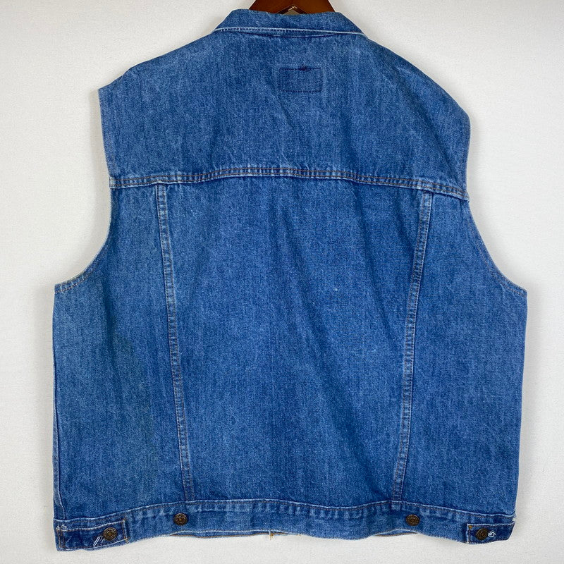 【現状渡し品】【メンズ】 Levi's リーバイス DENIM VEST MADE IN FRANCE 70503-0217 デニム ベスト アウター フランス製 ボタン裏刻印276 145-260629-ss-06-tei サイズ：48 カラー：インディゴ 万代Net店