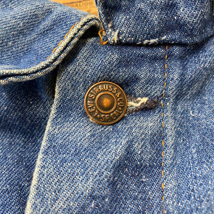 【現状渡し品】【メンズ】 Levi's リーバイス DENIM VEST MADE IN FRANCE 70503-0217 デニム ベスト アウター フランス製 ボタン裏刻印276 145-260629-ss-06-tei サイズ：48 カラー：インディゴ 万代Net店