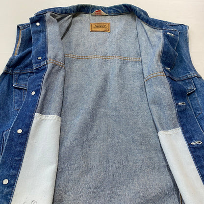 【現状渡し品】【メンズ】 Levi's リーバイス DENIM VEST MADE IN FRANCE 70503-0217 デニム ベスト アウター フランス製 ボタン裏刻印276 145-260629-ss-06-tei サイズ：48 カラー：インディゴ 万代Net店