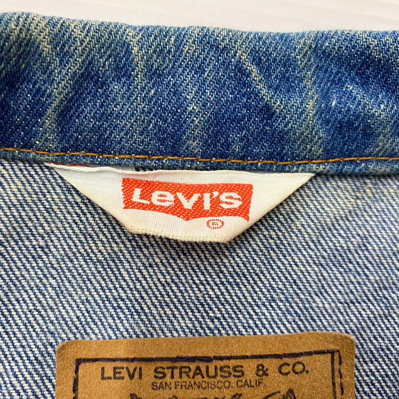 【現状渡し品】【メンズ】 Levi's リーバイス DENIM VEST MADE IN FRANCE 70503-0217 デニム ベスト アウター フランス製 ボタン裏刻印276 145-260629-ss-06-tei サイズ：48 カラー：インディゴ 万代Net店
