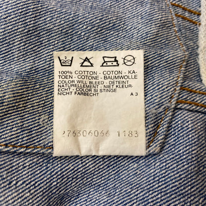 【現状渡し品】【メンズ】 Levi's リーバイス DENIM VEST MADE IN FRANCE 70503-0217 デニム ベスト アウター フランス製 ボタン裏刻印276 145-260629-ss-06-tei サイズ：48 カラー：インディゴ 万代Net店