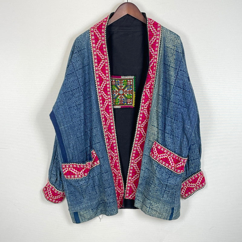 【中古品】【メンズ】 UNKNOWN HMONG BATIK HAORI モンろうけつ染め 羽織り アウター 145-260626-sa-10-tei サイズ：不明 万代Net店