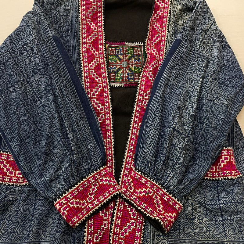 【中古品】【メンズ】 UNKNOWN HMONG BATIK HAORI モンろうけつ染め 羽織り アウター 145-260626-sa-10-tei サイズ：不明 万代Net店