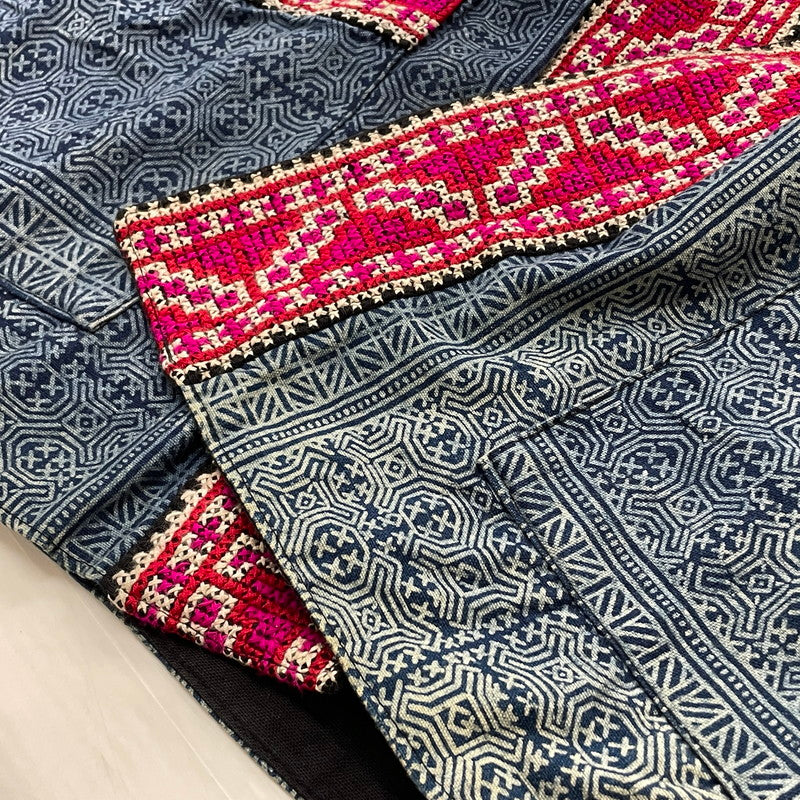 【中古品】【メンズ】 UNKNOWN HMONG BATIK HAORI モンろうけつ染め 羽織り アウター 145-260626-sa-10-tei サイズ：不明 万代Net店