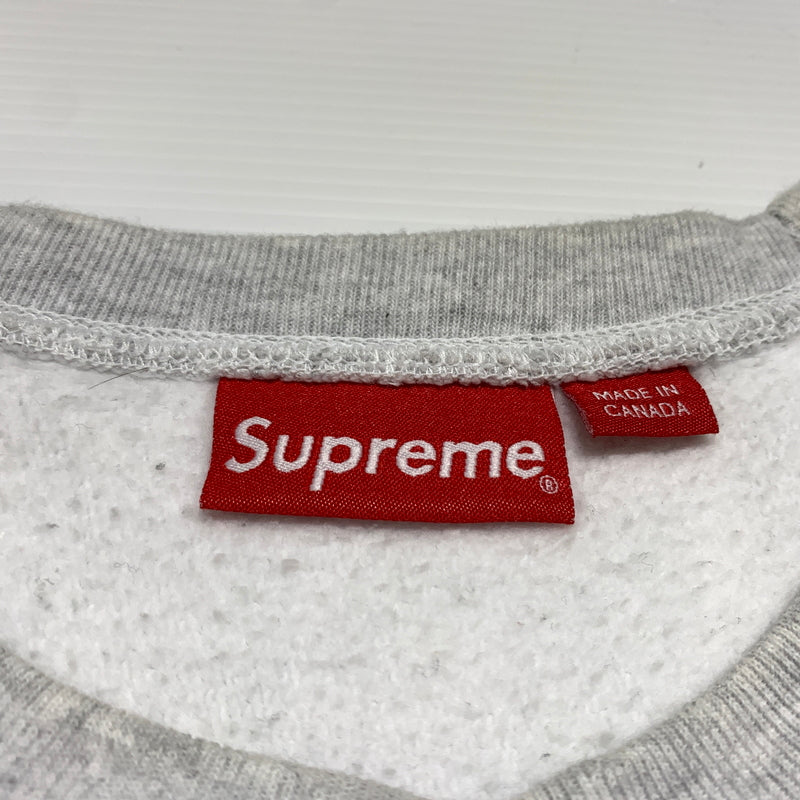 【中古品】【メンズ】 Supreme シュプリーム 18FW BOX LOGO CREWNECK SWEAT ボックス ロゴ クルーネック スウェット トップス トレーナー 149-260626-ko-10-tei サイズ：S カラー：グレー 万代Net店
