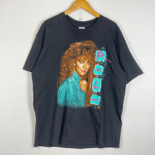 【中古品】【メンズ】 HANES ヘインズ 90’s REBA MCENTIRE TEE 90年代 リーバ マッキンタイア Ｔシャツ 半袖 トップス 145-260626-sa-03-tei サイズ：XL カラー：ブラック 万代Net店