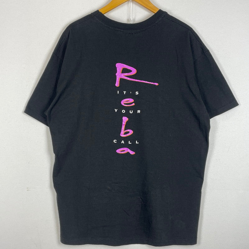 【中古品】【メンズ】 HANES ヘインズ 90’s REBA MCENTIRE TEE 90年代 リーバ マッキンタイア Ｔシャツ 半袖 トップス 145-260626-sa-03-tei サイズ：XL カラー：ブラック 万代Net店