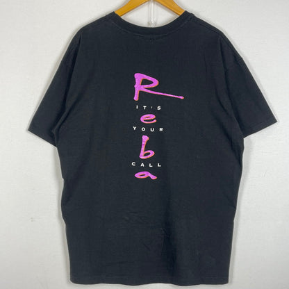 【中古品】【メンズ】 HANES ヘインズ 90’s REBA MCENTIRE TEE 90年代 リーバ マッキンタイア Ｔシャツ 半袖 トップス 145-260626-sa-03-tei サイズ：XL カラー：ブラック 万代Net店