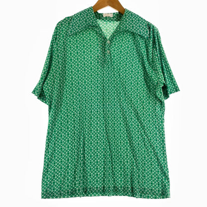 【現状渡し品】【メンズ】 KNITWEAR DI FINI 70’s VINTAGE S/S SHIRT ニットウェア ディ フィニ 70年代 ヴィンテージ ショートスリーブ シャツ 半袖 トップス 145-260723-sa-06-tei サイズ：不明 カラー：総柄 万代Net店