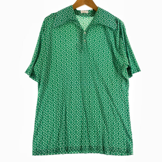 【現状渡し品】【メンズ】 KNITWEAR DI FINI 70’s VINTAGE S/S SHIRT ニットウェア ディ フィニ 70年代 ヴィンテージ ショートスリーブ シャツ 半袖 トップス 145-260723-sa-06-tei サイズ：不明 カラー：総柄 万代Net店