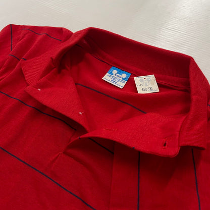 【中古品】【メンズ】 DISNEY ディズニー 70～80's EMBROIDERED POLO SHIRT VINTAGE 70～80年代 刺繍ポロシャツ 半袖 トップス ヴィンテージ 145-260626-sa-01-tei サイズ：S カラー：レッド 万代Net店
