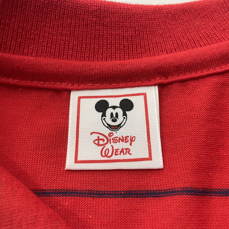 【中古品】【メンズ】 DISNEY ディズニー 90’s EMBROIDERED POLO SHIRT 90年代 刺繍ポロシャツ 半袖 トップス 145-260626-sa-02-tei サイズ：不明 カラー：レッド 万代Net店