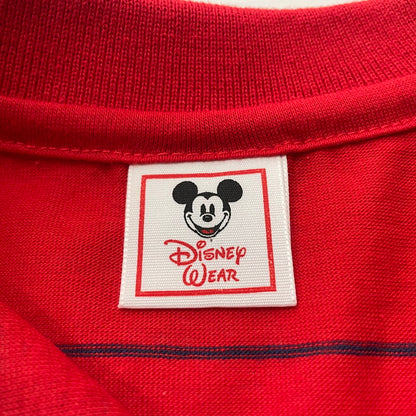 【中古品】【メンズ】 DISNEY ディズニー 90’s EMBROIDERED POLO SHIRT 90年代 刺繍ポロシャツ 半袖 トップス 145-260626-sa-02-tei サイズ：不明 カラー：レッド 万代Net店