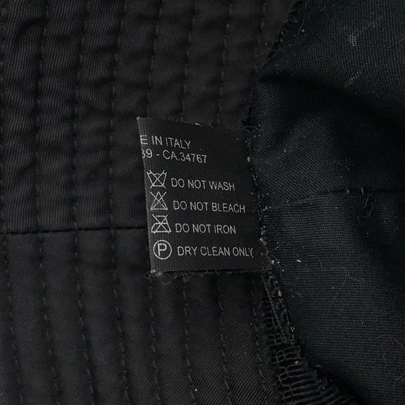 【中古品】【メンズ】 PRADA プラダ TRIANGLE LOGO NYLON BUCKET HAT 2HC137 トライアングルロゴ ナイロン バケット ハット 帽子 182-260630-yo-04-tei サイズ：L カラー：ブラック 万代Net店