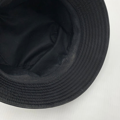 【中古品】【メンズ】 PRADA プラダ TRIANGLE LOGO NYLON BUCKET HAT 2HC137 トライアングルロゴ ナイロン バケット ハット 帽子 182-260630-yo-04-tei サイズ：L カラー：ブラック 万代Net店