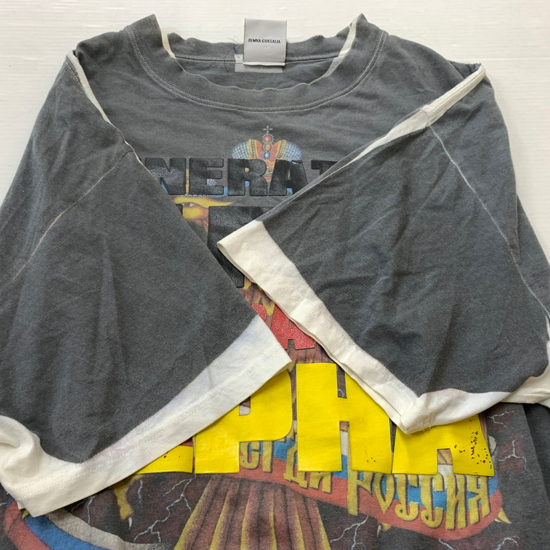 【中古品】【メンズ】 VETEMENTS ヴェトモン GENERATION ALPHA TEE UAH19TR321 ジェネレーション アルファ Tシャツ 半袖 トップス 141-260630-yo-06-tei サイズ：S カラー：グレー 万代Net店
