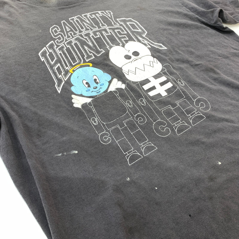 【中古品】【メンズ】 SAINT MICHAEL セントマイケル × BOUNTY HUNTER バウンティーハンター 別注 コラボ SKULL-K&BABY-M S/S T-SHIRT SM-MK8-0000-C28 ショートスリーブ シャツ 半袖 トップス 140-260630-yo-05-tei サイズ：L カラー：グレー 万代Net店