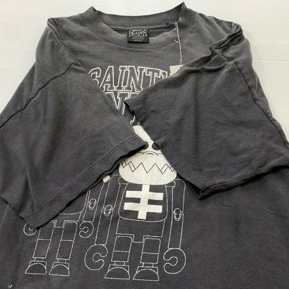 【中古品】【メンズ】 SAINT MICHAEL セントマイケル × BOUNTY HUNTER バウンティーハンター 別注 コラボ SKULL-K&BABY-M S/S T-SHIRT SM-MK8-0000-C28 ショートスリーブ シャツ 半袖 トップス 140-260630-yo-05-tei サイズ：L カラー：グレー 万代Net店