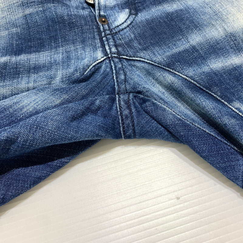 【中古品】【メンズ】 DSQUARED2 ディースクエアード TIDY BIKER JEAN S74LB0823 S30342 タイディー バイカー ジーンズ ボトムス デニムパンツ ダメージ加工 152-260627-ko-23-tei サイズ：48 カラー：インディゴ 万代Net店