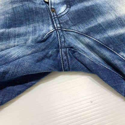 【中古品】【メンズ】 DSQUARED2 ディースクエアード TIDY BIKER JEAN S74LB0823 S30342 タイディー バイカー ジーンズ ボトムス デニムパンツ ダメージ加工 152-260627-ko-23-tei サイズ：48 カラー：インディゴ 万代Net店