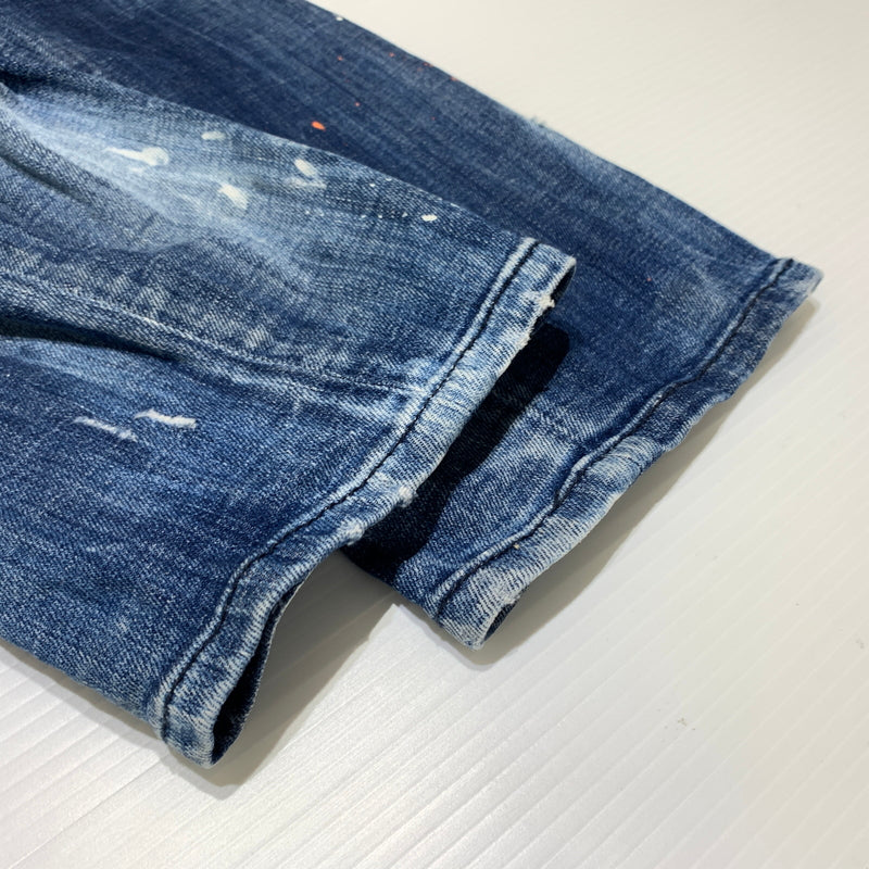 【中古品】【メンズ】 DSQUARED2 ディースクエアード TIDY BIKER JEAN S74LB0823 S30342 タイディー バイカー ジーンズ ボトムス デニムパンツ ダメージ加工 152-260627-ko-23-tei サイズ：48 カラー：インディゴ 万代Net店