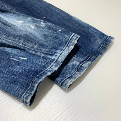 【中古品】【メンズ】 DSQUARED2 ディースクエアード TIDY BIKER JEAN S74LB0823 S30342 タイディー バイカー ジーンズ ボトムス デニムパンツ ダメージ加工 152-260627-ko-23-tei サイズ：48 カラー：インディゴ 万代Net店