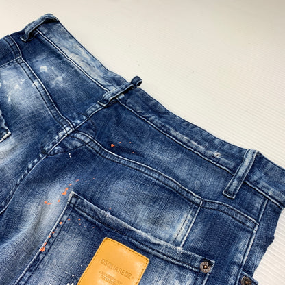 【中古品】【メンズ】 DSQUARED2 ディースクエアード TIDY BIKER JEAN S74LB0823 S30342 タイディー バイカー ジーンズ ボトムス デニムパンツ ダメージ加工 152-260627-ko-23-tei サイズ：48 カラー：インディゴ 万代Net店