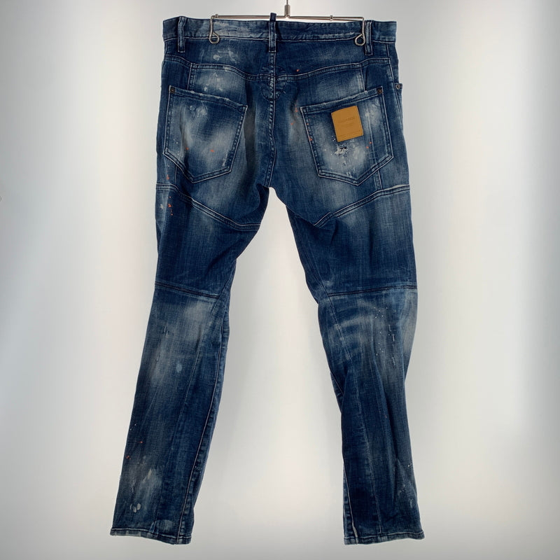 【中古品】【メンズ】 DSQUARED2 ディースクエアード TIDY BIKER JEAN S74LB0823 S30342 タイディー バイカー ジーンズ ボトムス デニムパンツ ダメージ加工 152-260627-ko-23-tei サイズ：48 カラー：インディゴ 万代Net店