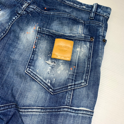 【中古品】【メンズ】 DSQUARED2 ディースクエアード TIDY BIKER JEAN S74LB0823 S30342 タイディー バイカー ジーンズ ボトムス デニムパンツ ダメージ加工 152-260627-ko-23-tei サイズ：48 カラー：インディゴ 万代Net店
