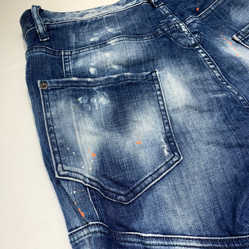 【中古品】【メンズ】 DSQUARED2 ディースクエアード TIDY BIKER JEAN S74LB0823 S30342 タイディー バイカー ジーンズ ボトムス デニムパンツ ダメージ加工 152-260627-ko-23-tei サイズ：48 カラー：インディゴ 万代Net店