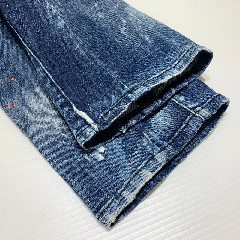 【中古品】【メンズ】 DSQUARED2 ディースクエアード TIDY BIKER JEAN S74LB0823 S30342 タイディー バイカー ジーンズ ボトムス デニムパンツ ダメージ加工 152-260627-ko-23-tei サイズ：48 カラー：インディゴ 万代Net店