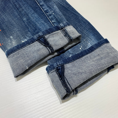 【中古品】【メンズ】 DSQUARED2 ディースクエアード TIDY BIKER JEAN S74LB0823 S30342 タイディー バイカー ジーンズ ボトムス デニムパンツ ダメージ加工 152-260627-ko-23-tei サイズ：48 カラー：インディゴ 万代Net店