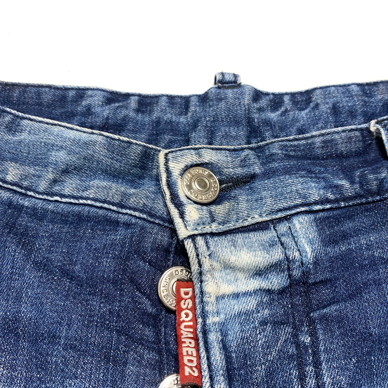 【中古品】【メンズ】 DSQUARED2 ディースクエアード TIDY BIKER JEAN S74LB0823 S30342 タイディー バイカー ジーンズ ボトムス デニムパンツ ダメージ加工 152-260627-ko-23-tei サイズ：48 カラー：インディゴ 万代Net店