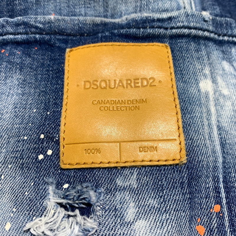 【中古品】【メンズ】 DSQUARED2 ディースクエアード TIDY BIKER JEAN S74LB0823 S30342 タイディー バイカー ジーンズ ボトムス デニムパンツ ダメージ加工 152-260627-ko-23-tei サイズ：48 カラー：インディゴ 万代Net店