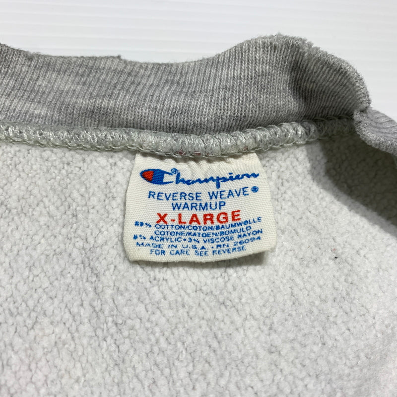 【現状渡し品】【メンズ】 Champion チャンピオン 80's REVERSE WEAVE WARM UP SWEAT VINTAGE 80年代 リバース ウィーブ ウォームアップ スウェット トップス トリコタグ ヴィンテージ 145-260627-ko-16-tei サイズ：XL カラー：グレー 万代Net店