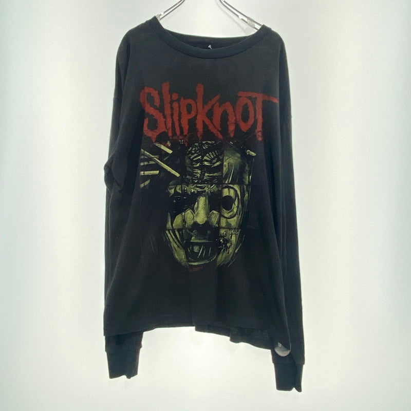 【中古品】【メンズ】 F-LAGSTUF-F FS1856 SLIPKNOT LS TEE フラグスタフ スリップノット 長袖T ロンT 142-260822-nm-37-tei サイズ：XL カラー：ブラック 万代Net店