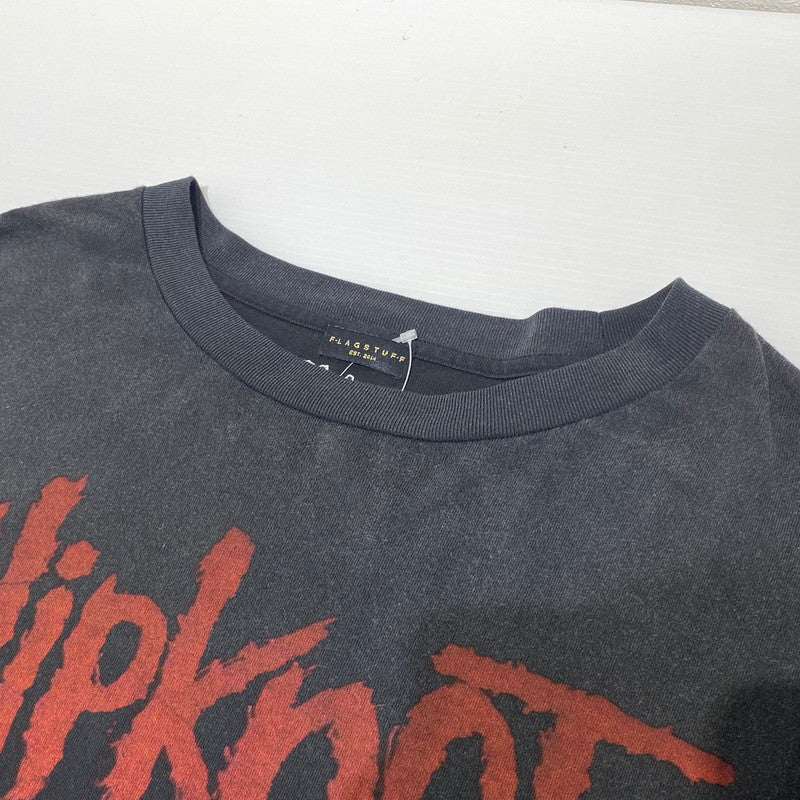 【中古品】【メンズ】 F-LAGSTUF-F FS1856 SLIPKNOT LS TEE フラグスタフ スリップノット 長袖T ロンT 142-260822-nm-37-tei サイズ：XL カラー：ブラック 万代Net店