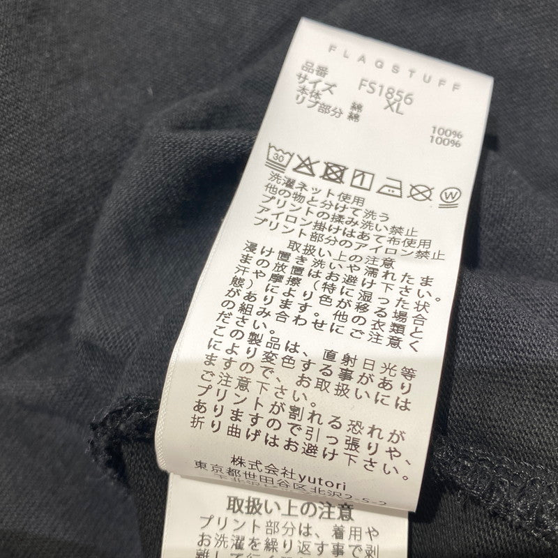 【中古品】【メンズ】 F-LAGSTUF-F FS1856 SLIPKNOT LS TEE フラグスタフ スリップノット 長袖T ロンT 142-260822-nm-37-tei サイズ：XL カラー：ブラック 万代Net店