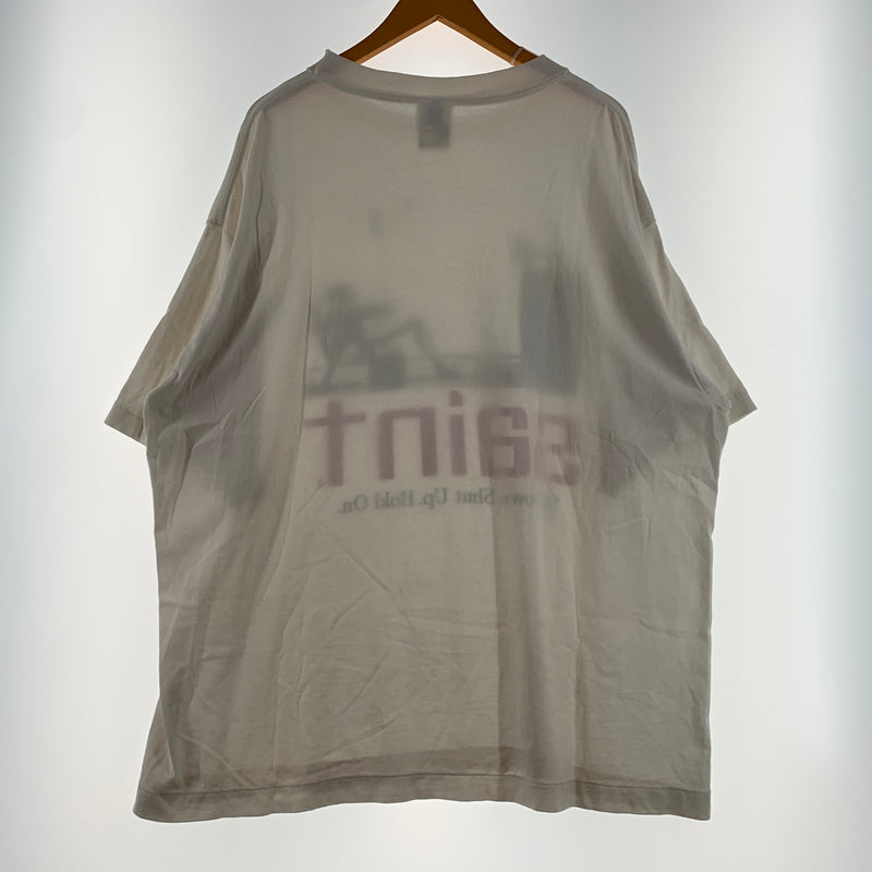 【中古品】【メンズ】 SAINT Mxxxxxx セント マイケル SIT DOWN MAXELL SAINT S/S TEE SM-HR8-0000-022 シットダウン ショートスリーブ Tシャツ 半袖 トップス 142-260627-ko-12-tei サイズ：XL カラー：ホワイト 万代Net店