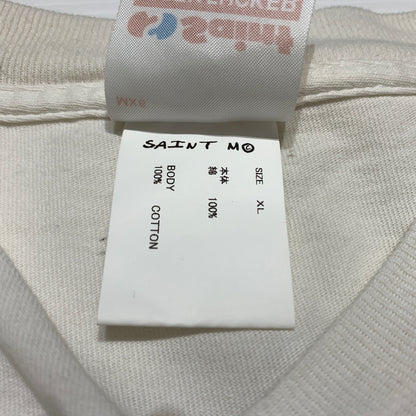 【中古品】【メンズ】 SAINT Mxxxxxx セント マイケル SIT DOWN MAXELL SAINT S/S TEE SM-HR8-0000-022 シットダウン ショートスリーブ Tシャツ 半袖 トップス 142-260627-ko-12-tei サイズ：XL カラー：ホワイト 万代Net店