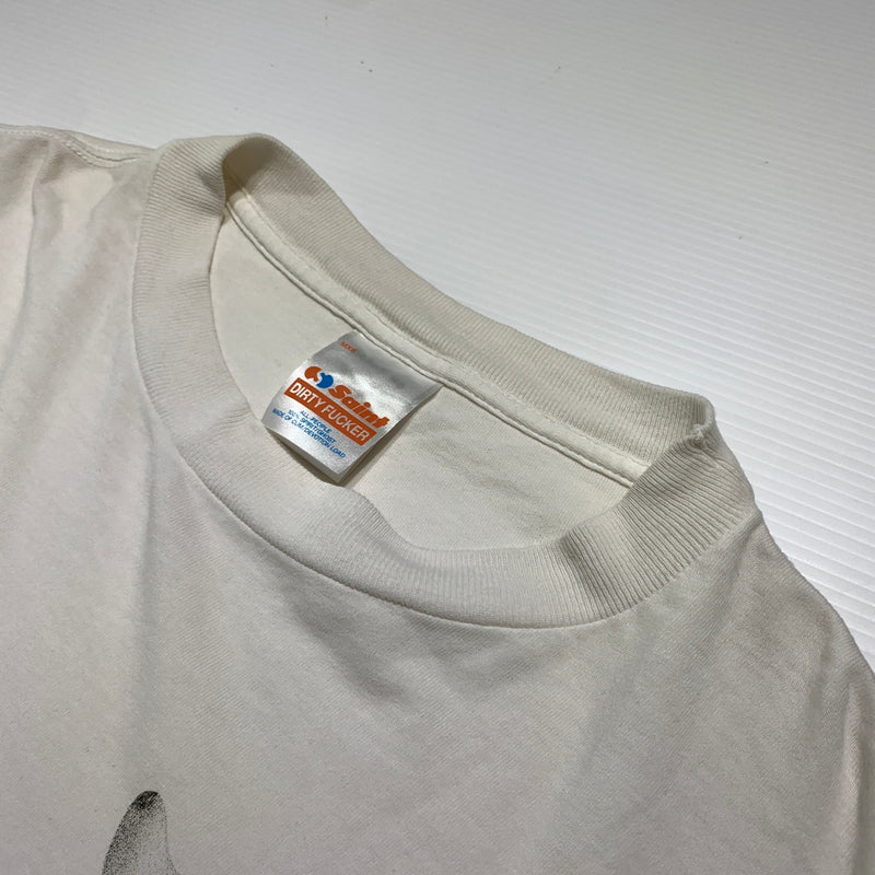 【中古品】【メンズ】 SAINT Mxxxxxx セント マイケル SIT DOWN MAXELL SAINT S/S TEE SM-HR8-0000-022 シットダウン ショートスリーブ Tシャツ 半袖 トップス 142-260627-ko-12-tei サイズ：XL カラー：ホワイト 万代Net店