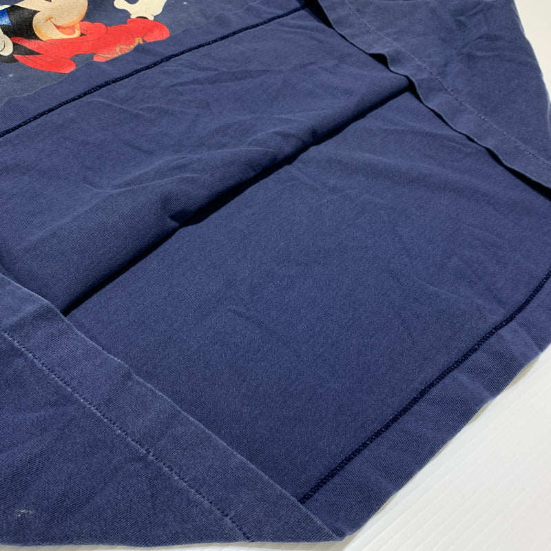【中古品】【メンズ】 SAINT Mxxxxxx セント マイケル DNF S/S TEE FANTASIA SM-HR8-0000-C65 ショートスリーブ Tシャツ ファンタジア 半袖 トップス ヴィンテージ加工 142-260627-ko-13-tei サイズ：XL カラー：ネイビー 万代Net店