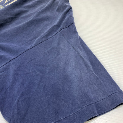 【中古品】【メンズ】 SAINT Mxxxxxx セント マイケル DNF S/S TEE FANTASIA SM-HR8-0000-C65 ショートスリーブ Tシャツ ファンタジア 半袖 トップス ヴィンテージ加工 142-260627-ko-13-tei サイズ：XL カラー：ネイビー 万代Net店