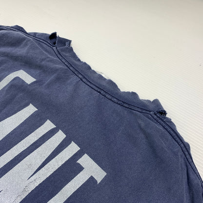 【中古品】【メンズ】 SAINT Mxxxxxx セント マイケル DNF S/S TEE FANTASIA SM-HR8-0000-C65 ショートスリーブ Tシャツ ファンタジア 半袖 トップス ヴィンテージ加工 142-260627-ko-13-tei サイズ：XL カラー：ネイビー 万代Net店