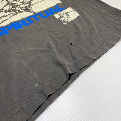 【中古品】【メンズ】 SAINT Mxxxxxx セント マイケル 23SS L/S TEE UNKNOWN SM-S23-0000-027 ロングスリーブ Tシャツ アンノウン 長袖 トップス ヴィンテージ加工 142-260627-ko-15-tei サイズ：XL カラー：グレー 万代Net店